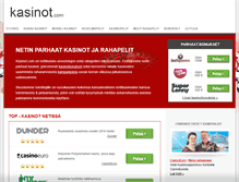 Tablet Screenshot of kasinot.com