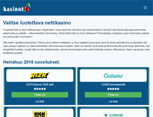 Tablet Screenshot of kasinot.fi